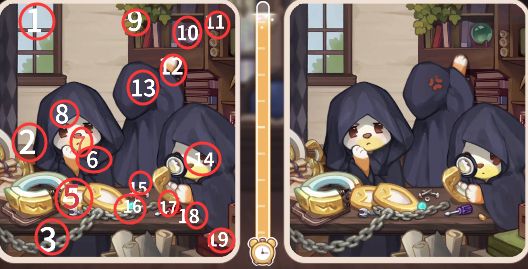 奥比岛手游真假暗影第三关找不同怎么过