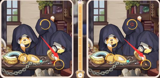 奥比岛手游找不同第三关攻略：真假暗影第三关找不同位置分享[多图]图片5