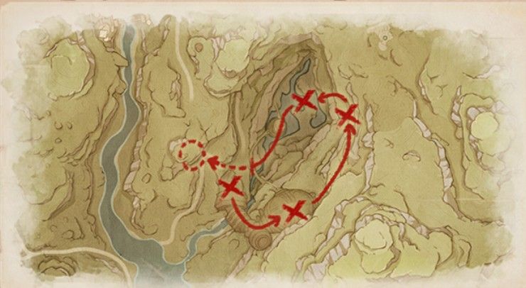 原神神秘的羊皮卷任务攻略：神秘的羊皮卷宝藏位置分享[多图]图片2