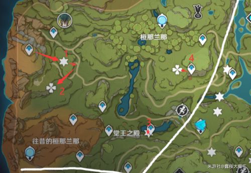 原神兰那罗位置大全 帮助76个兰那罗位置路线图[多图]图片4