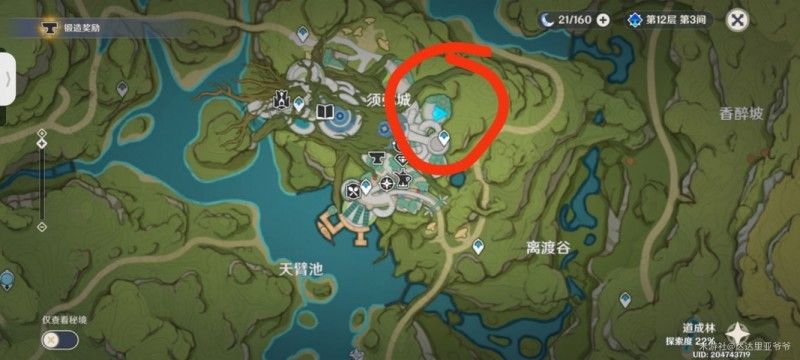 原神须弥地图中梦之树在什么地方