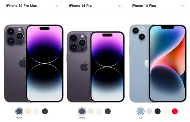 iPhone14、14Plus、14Pro、14ProMax有什么区别