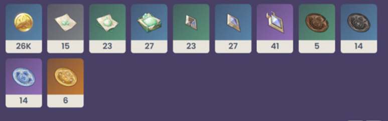 原神千夜浮梦突破材料一览