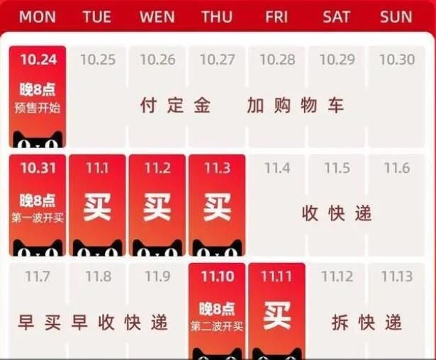 第二波双十一什么时候开始买最优惠