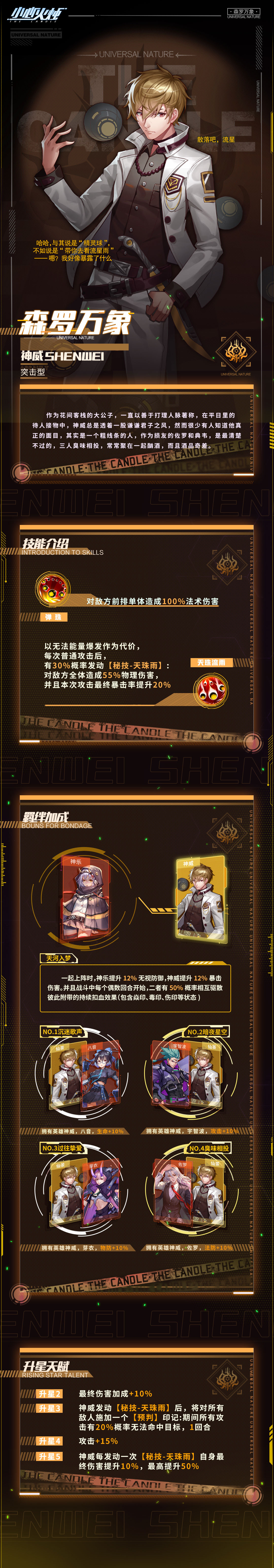 小心火烛手游神威强度是什么样的