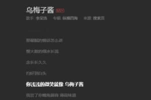 乌梅子酱隐喻什么