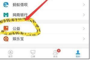 支付宝我的公益