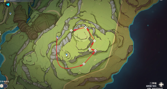 原神树王圣体菇采集路线