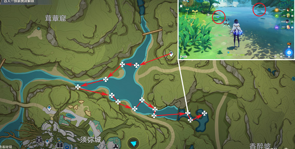 原神月莲位置在什么地方