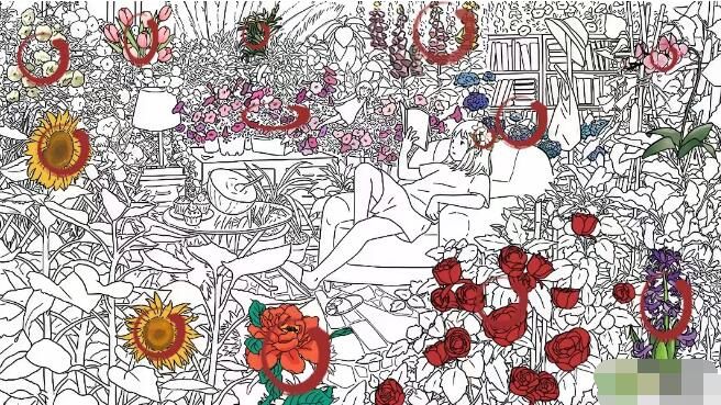 汉字找茬王花园找花攻略