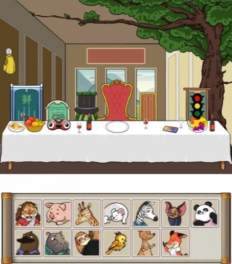 汉字找茬王让动物坐好攻略  动物聚餐让动物坐好通关答案[多图]图片1