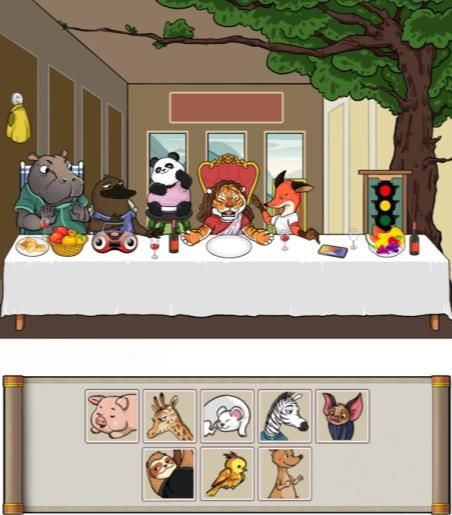汉字找茬王让动物坐好攻略  动物聚餐让动物坐好通关答案[多图]图片2