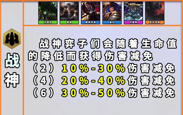 云顶之弈s9战神羁绊效果是什么