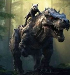 恐龙扛狼扛狼扛表情包图片大全