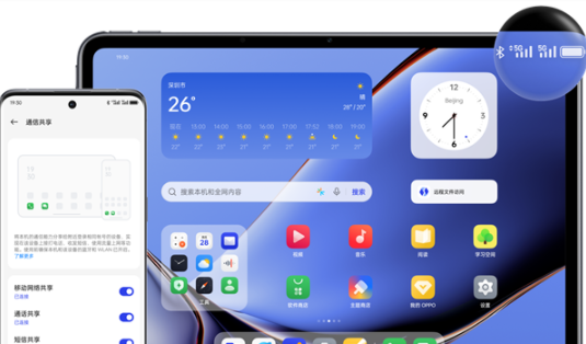 oppopad2通信共享能应用适配哪些机型