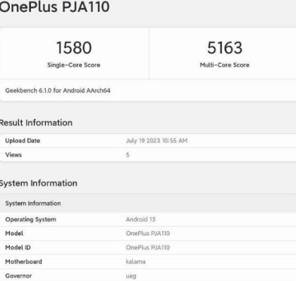 一加ACe2pro测试分数是多少