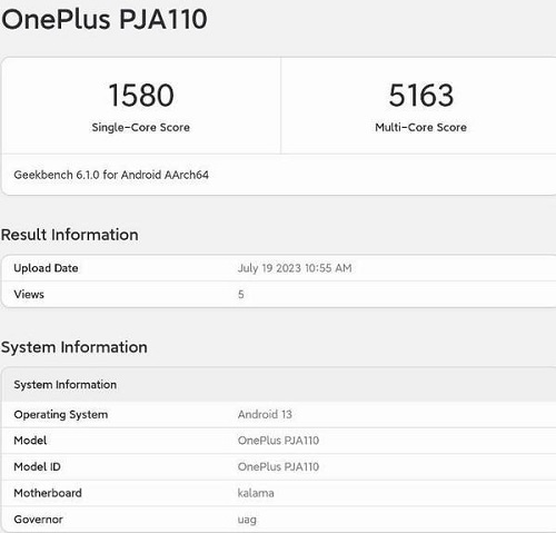一加ACe2pro跑分数是多少