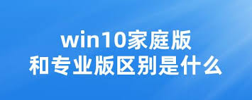 Windows 10家庭版与专业版主要功能差异详解