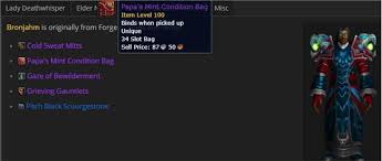 魔兽世界9.0前夕34格背包获取方法