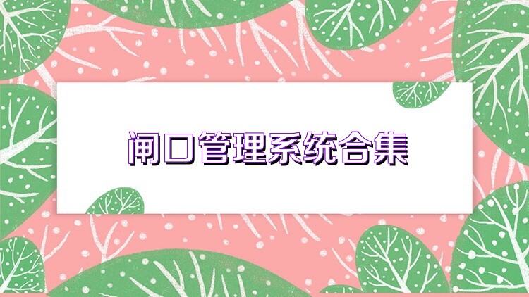 闸口管理系统合集