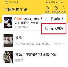 七猫小说APP本地书籍导入方法指南