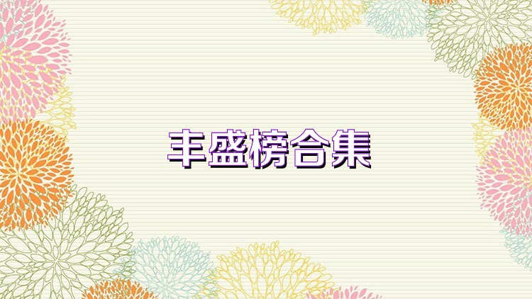 丰盛榜合集