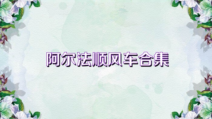 阿尔法顺风车合集