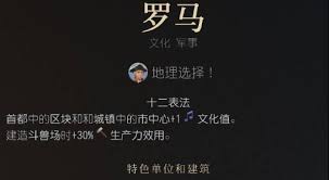文明VI：罗马游戏特色与实力分析