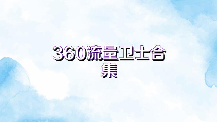 360流量卫士合集