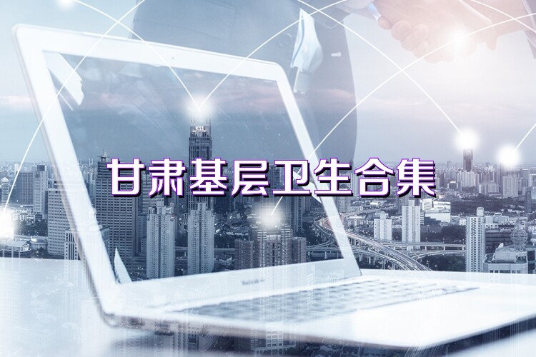 甘肃基层卫生合集