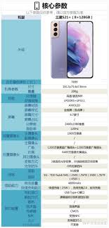 三星s21手机参数配置是什么