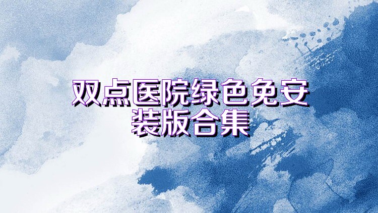 双点医院绿色免安装版合集