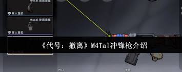 代号撤离中M4Tal冲锋枪怎么样