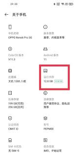 opporeno5pro如何查看手机运行内存