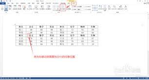 如何把word文档中的表格分隔开