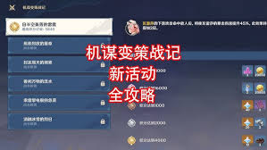 原神机谋变策战记第4天怎么通关