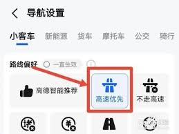 如何在高德地图设置导航偏好