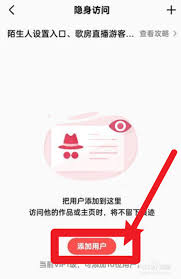 全民K歌如何设置隐身访问