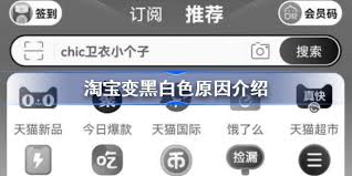 淘宝为何变成黑白的了