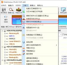 diskgenius分区工具如何保存文件恢复进度