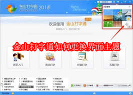 金山打字通怎么更换界面主题
