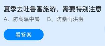 夏季去吐鲁番旅游需要特别注意什么