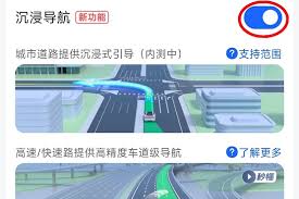 如何在高德地图开启沉浸导航