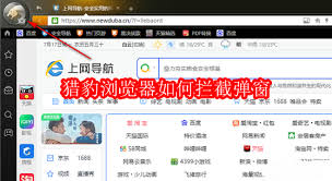 猎豹浏览器怎么拦截弹窗