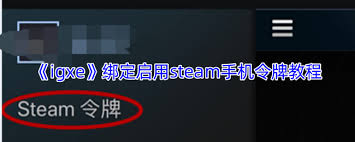 igxe如何绑定steam手机令牌