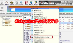 diskgenius如何恢复文件