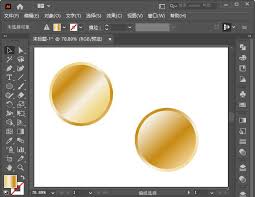 ai中如何制作金属按钮