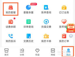移动掌上营业厅如何修改套餐服务