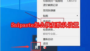 Snipaste如何恢复默认设置