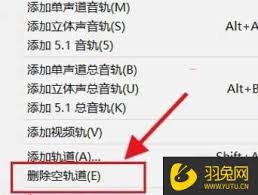Audition怎么删除空轨道